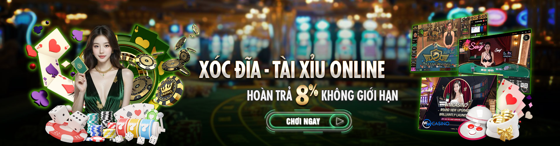 Hình ảnh quảng cáo của vipvn hiển thị nền tảng và các lợi ích